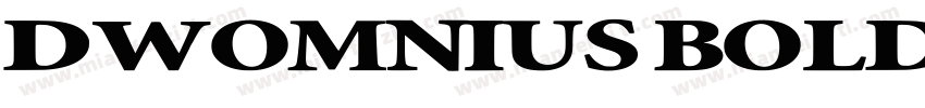 DWOmnius Bold字体转换